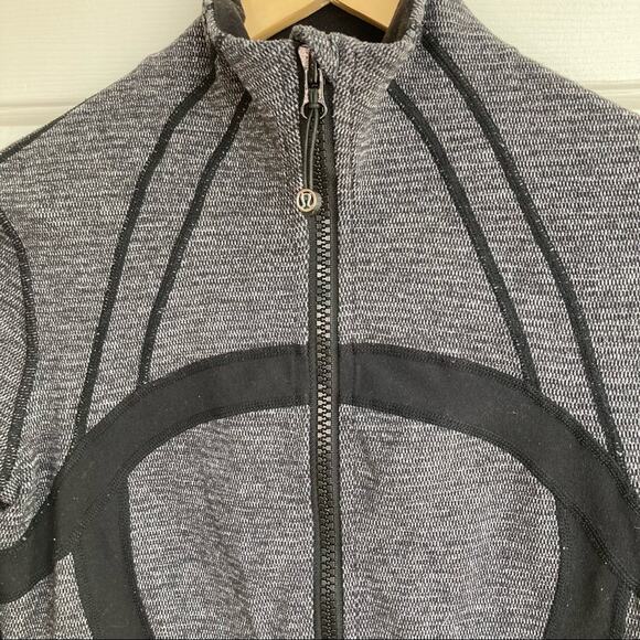 Lululemon Define Jacket Giant Herringbone Black Heathered Black / Black - Picture 2 of 6
